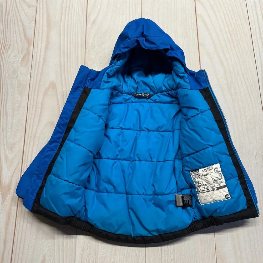 The North Face Dryvent Boys 4T Insulated Full-Zip Hooded Jacket Waterproof Ski